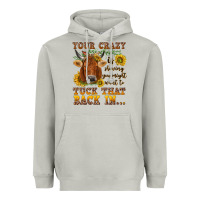 Moon Dust Your crazy is showing Heavyweight Hoodie - NancyCooperArtShop