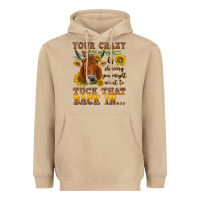 Mushroom Your crazy is showing Heavyweight Hoodie - NancyCooperArtShop