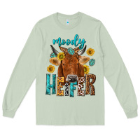 Matcha moody cow Long Sleeve Tee - NancyCooperArtShop