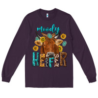 Plum moody cow Long Sleeve Tee - NancyCooperArtShop