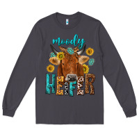 Smoke moody cow Long Sleeve Tee - NancyCooperArtShop