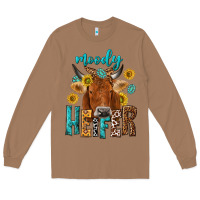 Toasted Coconut moody cow Long Sleeve Tee - NancyCooperArtShop