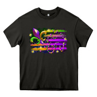 Mardi Gras Flag Heavy Core Tee | Teevron