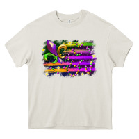 Cream mardi gras flag Heavy Core Tee - RacoonDesign
