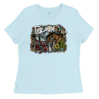 Baby Blue texas Ladies Tee - SublimationCraftShop