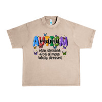 French Oak autism mama Urban Heavy Tee - MaliasSmallBusiness