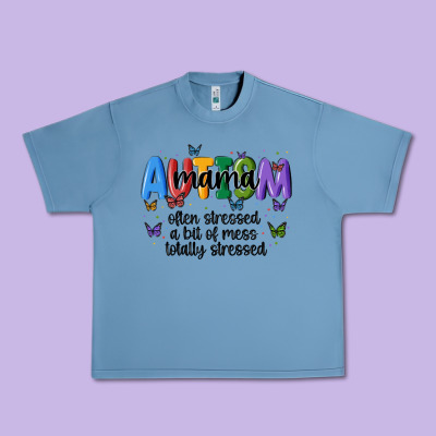 Autism Mama Urban Heavy Tee Designed By Maliassmallbusiness
