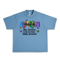 Pebble Blue autism mama Urban Heavy Tee - MaliasSmallBusiness