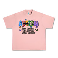 Salmon autism mama Urban Heavy Tee - MaliasSmallBusiness