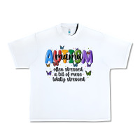 White autism mama Urban Heavy Tee - MaliasSmallBusiness