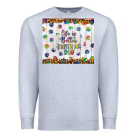 Heather Grey life is better with a dog tumbler tbs Premium Sweatshirt - TumblerDesignByShophia
