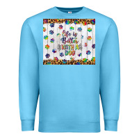 Ocean Blue life is better with a dog tumbler tbs Premium Sweatshirt - TumblerDesignByShophia