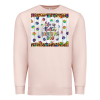 Pale Pink life is better with a dog tumbler tbs Premium Sweatshirt - TumblerDesignByShophia