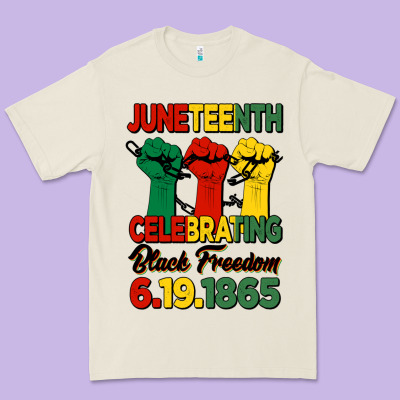 Juneteenth Celebrating Black Freedom Premium Tee Designed By Hra Design Shop