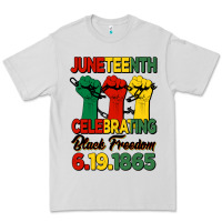 Dove Grey juneteenth celebrating black freedom Premium Tee - HRA Design Shop