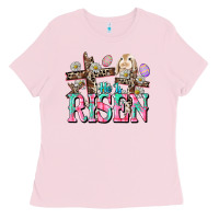 He Is Risen Easter Day Ladies Tee | Teevron