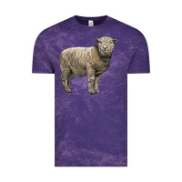 Cloud Purple southdown sheep Vintage Tee - LillyAllenDesigns