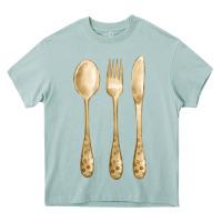 Arona spoon fork knife fa element Heavy Core Tee - FaDigitalArtStudio