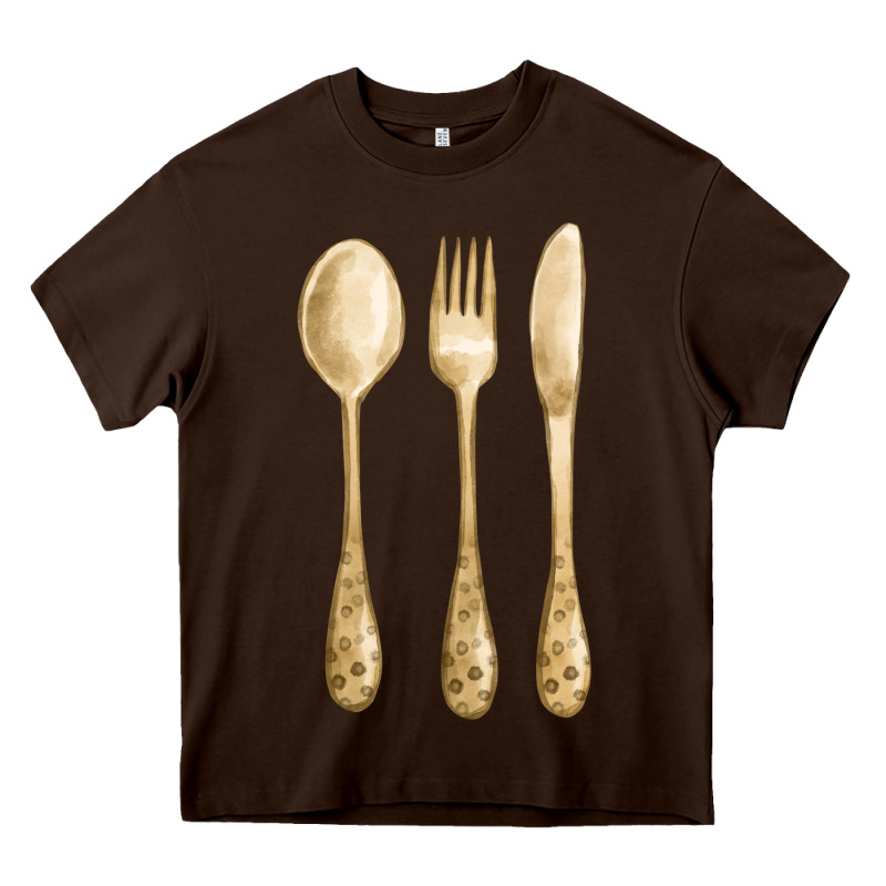 Spoon Fork Knife Fa Element Heavy Core Tee by FaDigitalArtStudio | Teevron