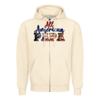 Sandshell all american papa Zipper Hoodie - BarkalooDesign