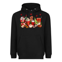 Black Christmas coffee cups Heavyweight Hoodie - texasbilliewilder