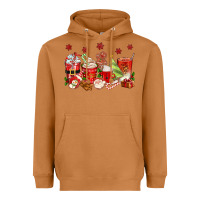 Meerkat Christmas coffee cups Heavyweight Hoodie - texasbilliewilder
