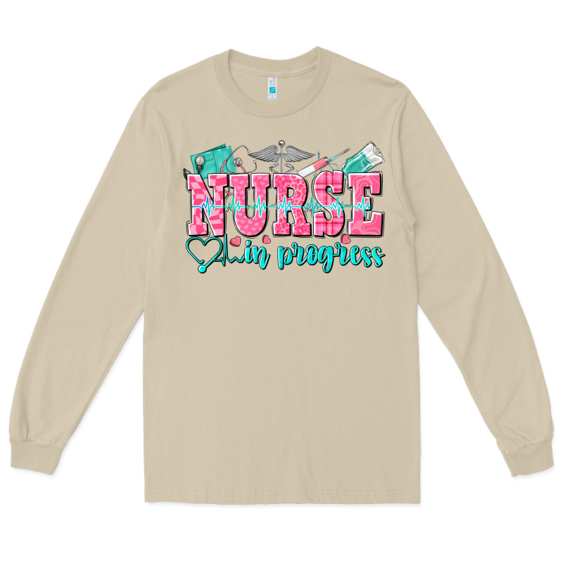 Nurse In Progress Long Sleeve Tee by NancyCooperArtShop | Teevron
