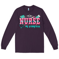 Plum nurse in progress Long Sleeve Tee - NancyCooperArtShop
