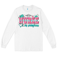 White nurse in progress Long Sleeve Tee - NancyCooperArtShop