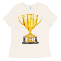 Bone throphy cup Ladies Tee - FaDigitalArtStudio