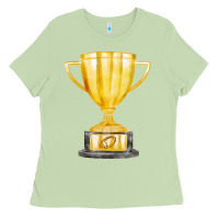 Matcha throphy cup Ladies Tee - FaDigitalArtStudio