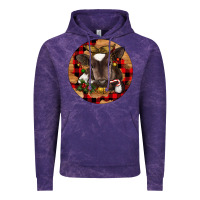 Cloud Purple Christmas Baby Cow Vintage Hoodie - RanaPortraitStore