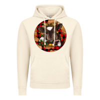 Vintage Artic Christmas Baby Cow Vintage Hoodie - RanaPortraitStore