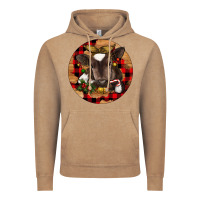 Vintage Coffee Christmas Baby Cow Vintage Hoodie - RanaPortraitStore