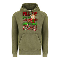 Vintage Olive fill up your cup with christmas cheer Vintage Hoodie - Jasminsmagicworld
