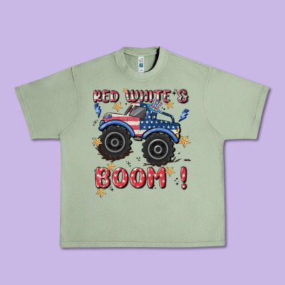 4th Of July Png, Monster Truck Urban Heavy Tee Designed By Maliassmallbusiness