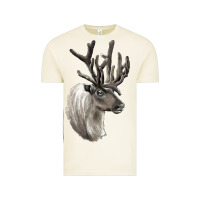 Vintage Arctic Reindeer Buck Deer Head Vintage Tee - LillyAllenDesigns