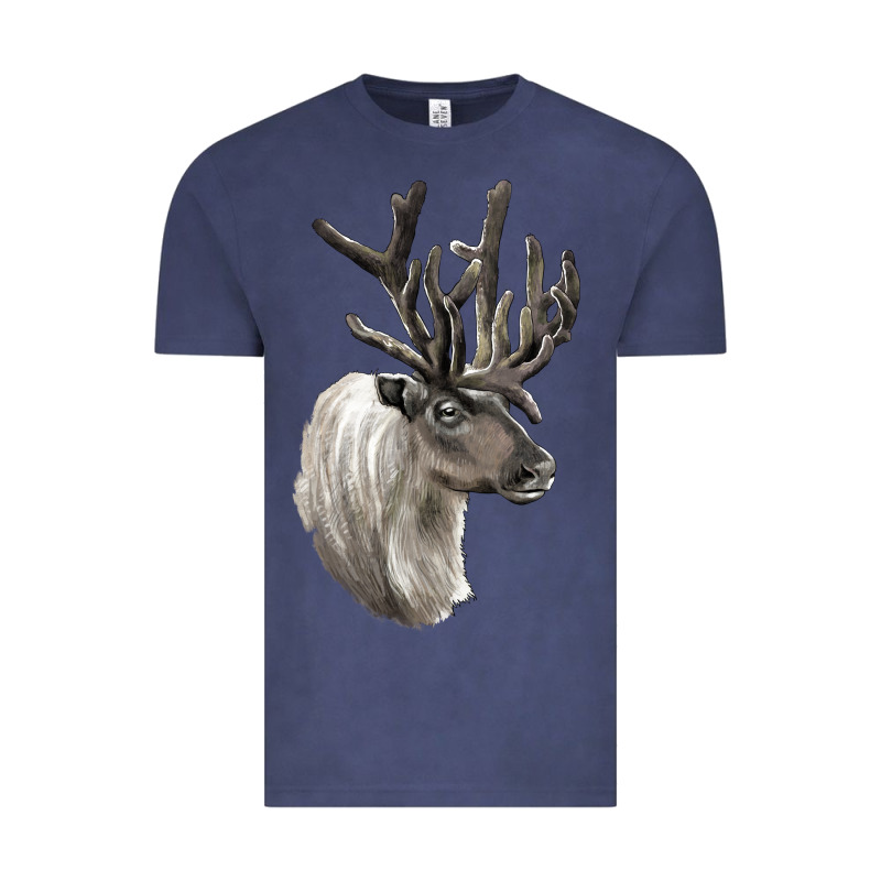 Reindeer Buck Deer Head Vintage Tee by LillyAllenDesigns | Teevron