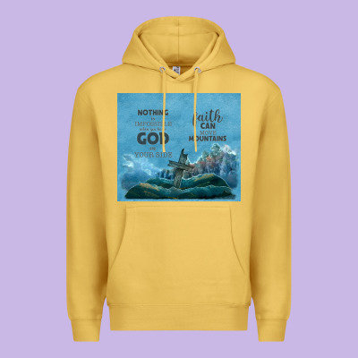 Nothing Is Impossible With Cross Premium Hoodie Designed By Tumblerdesignbyshophia