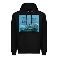 Black nothing is impossible with cross Premium Hoodie - TumblerDesignByShophia