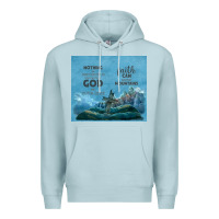Blue Mist nothing is impossible with cross Premium Hoodie - TumblerDesignByShophia