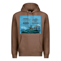 Chestnut nothing is impossible with cross Premium Hoodie - TumblerDesignByShophia
