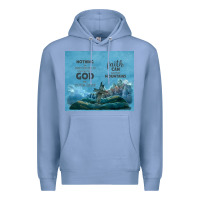 Colony Blue nothing is impossible with cross Premium Hoodie - TumblerDesignByShophia