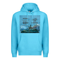 Ocean Blue nothing is impossible with cross Premium Hoodie - TumblerDesignByShophia