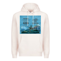 Pale Pink nothing is impossible with cross Premium Hoodie - TumblerDesignByShophia