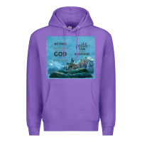 Purple nothing is impossible with cross Premium Hoodie - TumblerDesignByShophia
