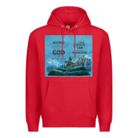 Red nothing is impossible with cross Premium Hoodie - TumblerDesignByShophia