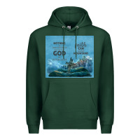 Sports Green nothing is impossible with cross Premium Hoodie - TumblerDesignByShophia