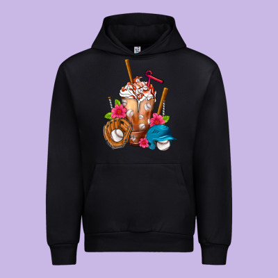 Baseball Frappe Urban Hoodie Designed By Fadigitalartstudio