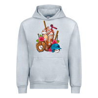 Heather Grey Baseball Frappe Urban Hoodie - FaDigitalArtStudio